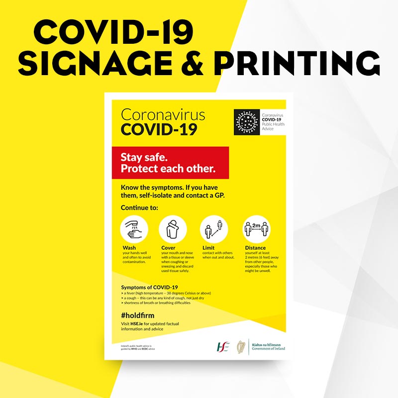 Covid-19 signage and printing